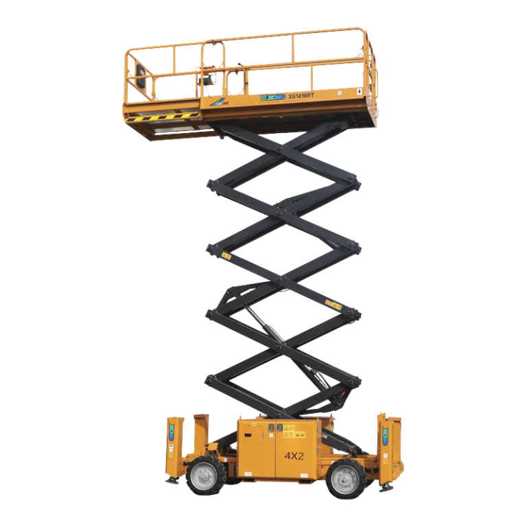 Dizel makazasta platforma XCMG XG1418RT za teren, radna visina 14,3 m